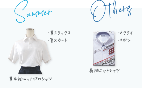 自由ヶ丘中学校 夏服・その他